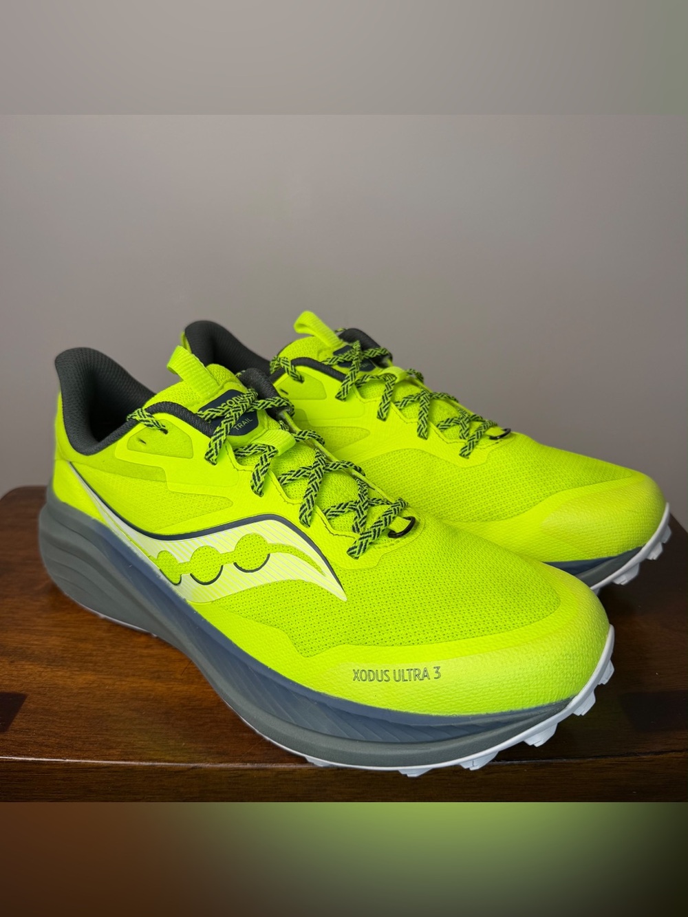 Saucony Xodus Ultra 3 Men’s Trail Running Shoes Size 11 Citron Bough S20914-220
